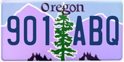OR license plate 901ABQ