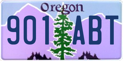 OR license plate 901ABT