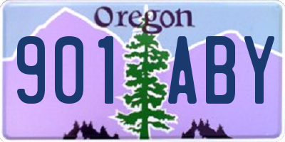 OR license plate 901ABY