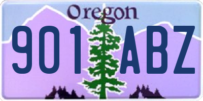 OR license plate 901ABZ