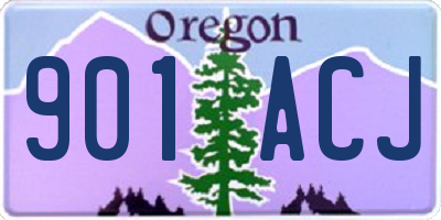 OR license plate 901ACJ