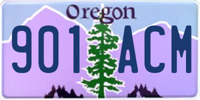 OR license plate 901ACM