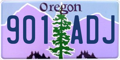 OR license plate 901ADJ