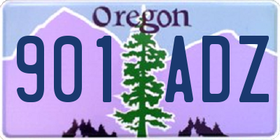 OR license plate 901ADZ