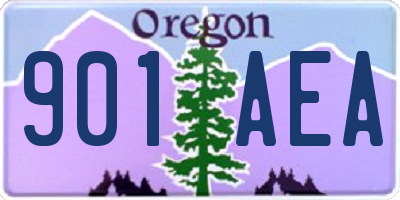 OR license plate 901AEA