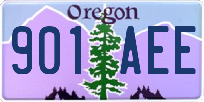 OR license plate 901AEE