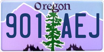 OR license plate 901AEJ