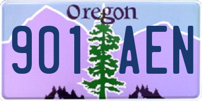 OR license plate 901AEN