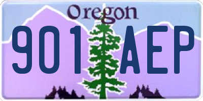 OR license plate 901AEP