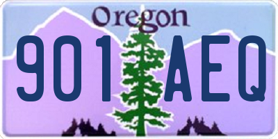OR license plate 901AEQ