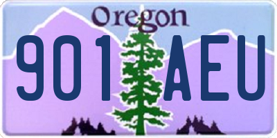 OR license plate 901AEU