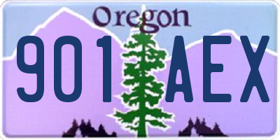 OR license plate 901AEX