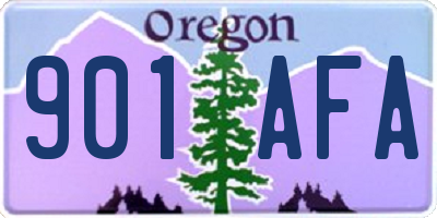 OR license plate 901AFA