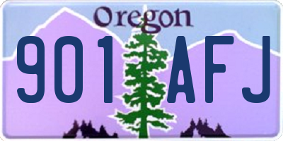 OR license plate 901AFJ