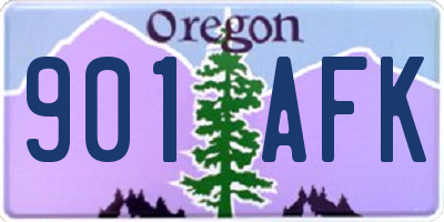 OR license plate 901AFK