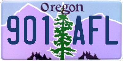 OR license plate 901AFL
