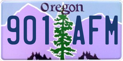 OR license plate 901AFM