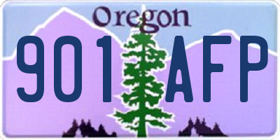 OR license plate 901AFP