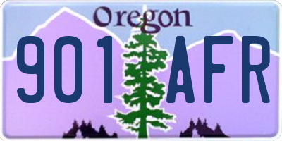 OR license plate 901AFR