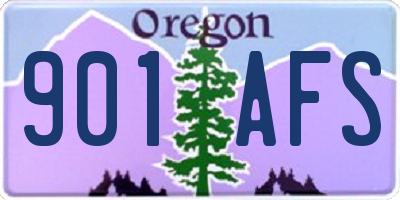 OR license plate 901AFS