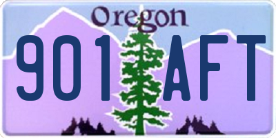 OR license plate 901AFT