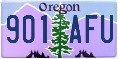 OR license plate 901AFU