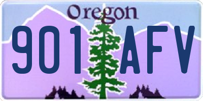 OR license plate 901AFV