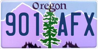 OR license plate 901AFX