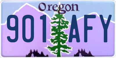 OR license plate 901AFY