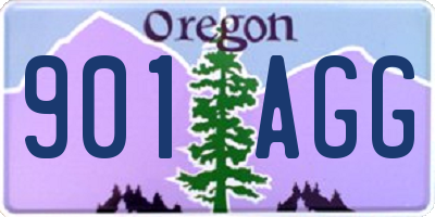 OR license plate 901AGG