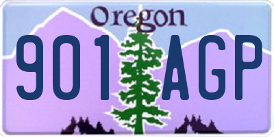OR license plate 901AGP