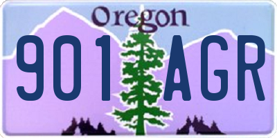 OR license plate 901AGR