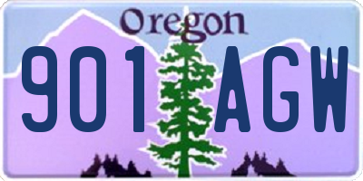 OR license plate 901AGW