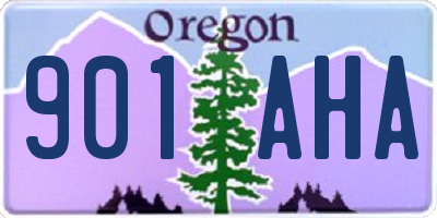 OR license plate 901AHA
