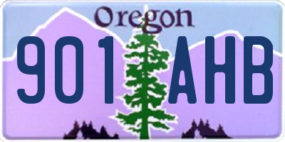 OR license plate 901AHB