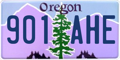 OR license plate 901AHE