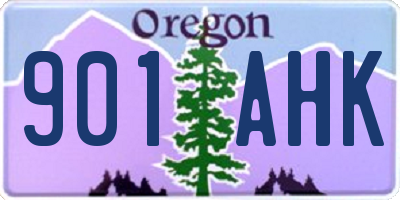 OR license plate 901AHK