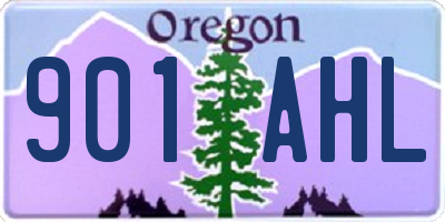 OR license plate 901AHL