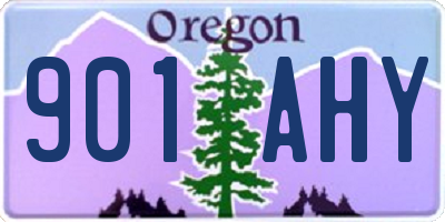 OR license plate 901AHY