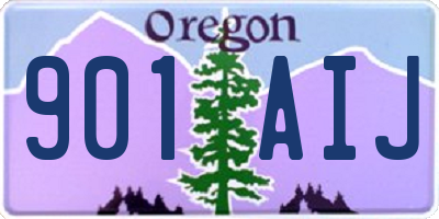 OR license plate 901AIJ