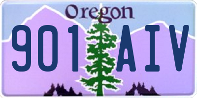 OR license plate 901AIV