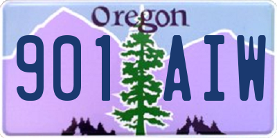 OR license plate 901AIW