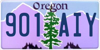 OR license plate 901AIY