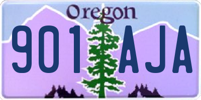 OR license plate 901AJA