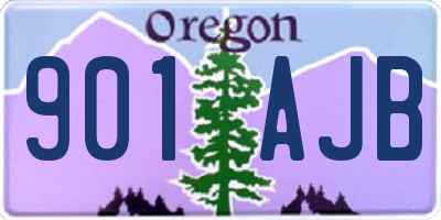 OR license plate 901AJB
