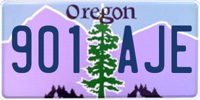OR license plate 901AJE