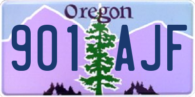 OR license plate 901AJF