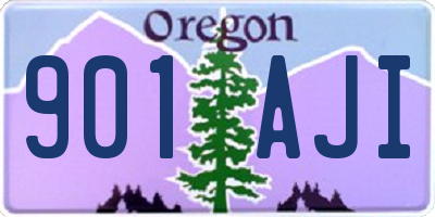 OR license plate 901AJI