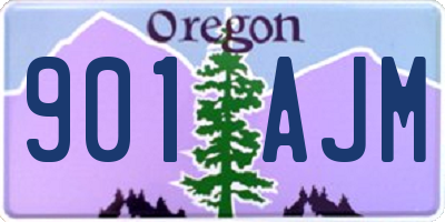 OR license plate 901AJM