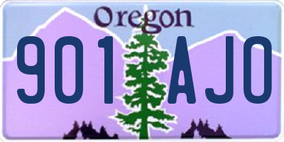 OR license plate 901AJO